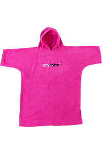 2023 Dryrobe Organic Cotton Hooded Towel Change Robe / Poncho V3 DOCTV3 - Pink